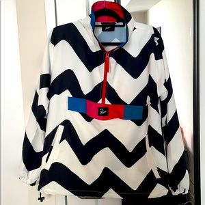 by PARRA Vase Mountain Stripes Windbreaker